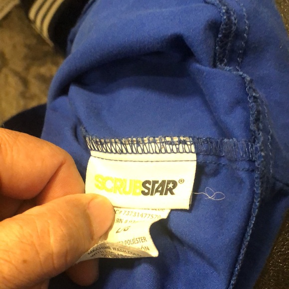 Scrubstar Women’s Navy Blue Cargo Jogger Pull-On 3 Pockets Scrub Pant Sz Large - Picture 13 of 13